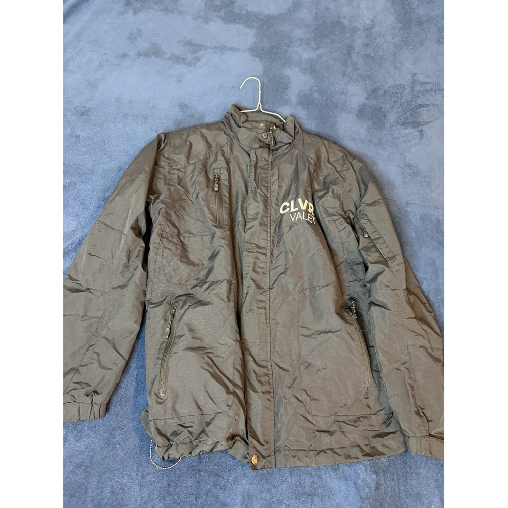 Port Authority Mens Valet Jacket Black All Weather Tactical Bomber Size S